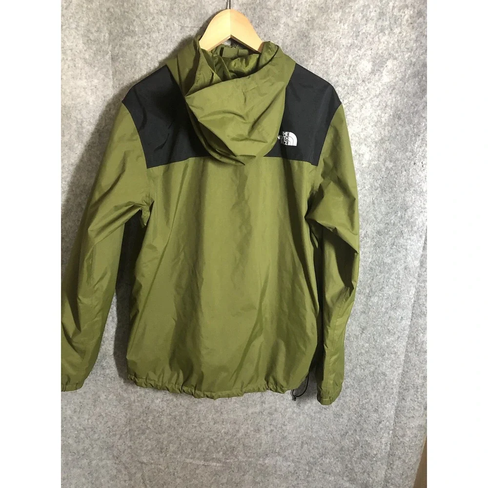The North Face Jacket Mens Medium Green Antora Dryvent Ripstop Hood Water Repel